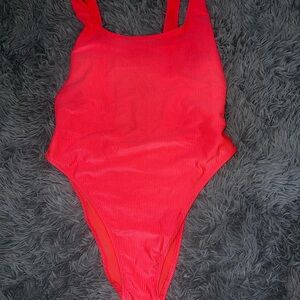 NWT AERIE Hot pink one-Piece Swimsuit